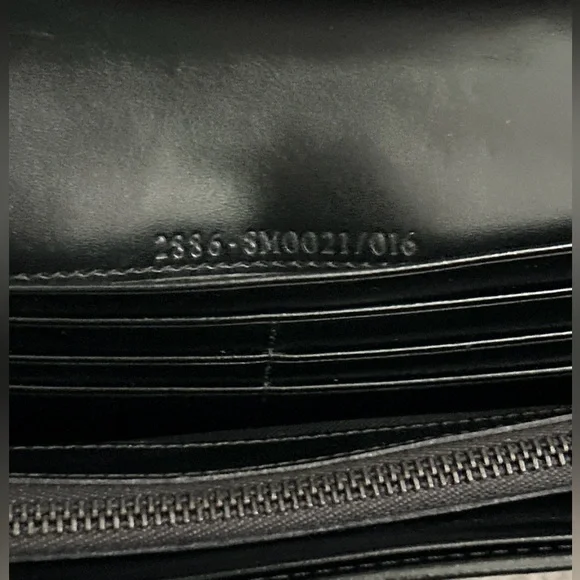 ❗️SOLD❗️ NEW Y2K Fendi Zucchino Black Continental Monogram FF Canvas Long Wallet - Picture 11 of 12